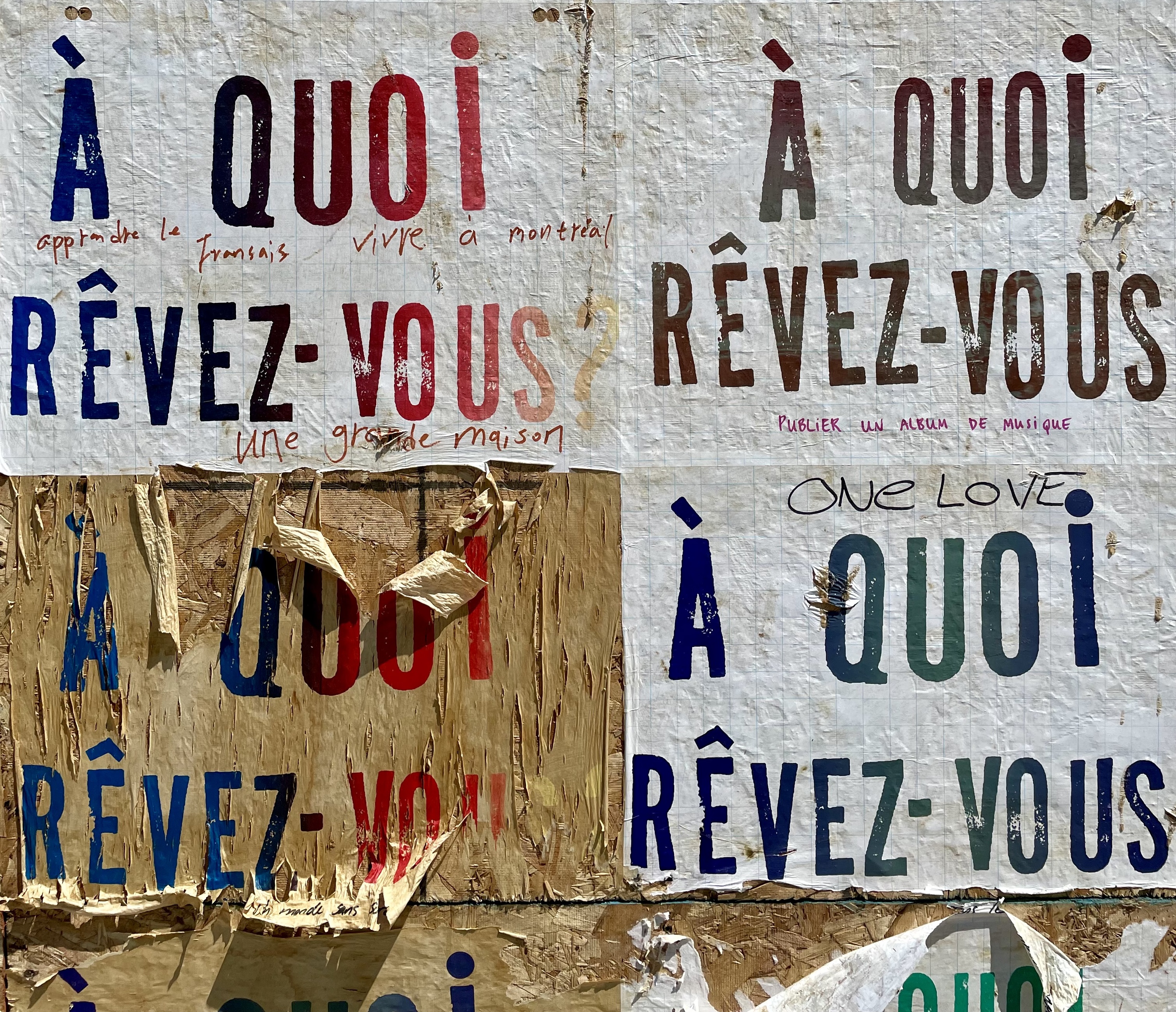 affiche ''à quoi rêvez-vous?''
